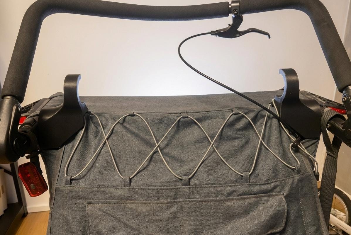 Qeridoo Kidgoo Fahrradhalter – Ansicht mit geschlossener Abdeckung